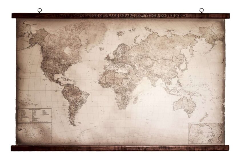 Canvas world map
